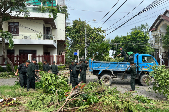 Cảnh sát cơ động, CSGT khắc phục hậu quả sau bão Noru
