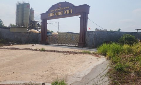 Bình Phước:Trạm bê tông Thế Giới Nhà có dấu hiệu xả thải ra môi trường
