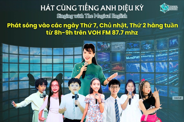 Hát cùng Tiếng Anh diệu kỳ lên sóng hàng tuần